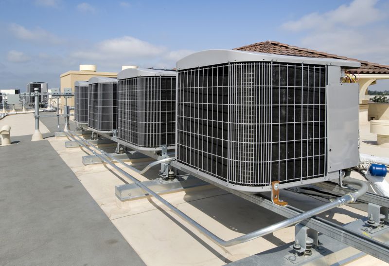 HVAC Machines on rooftop.